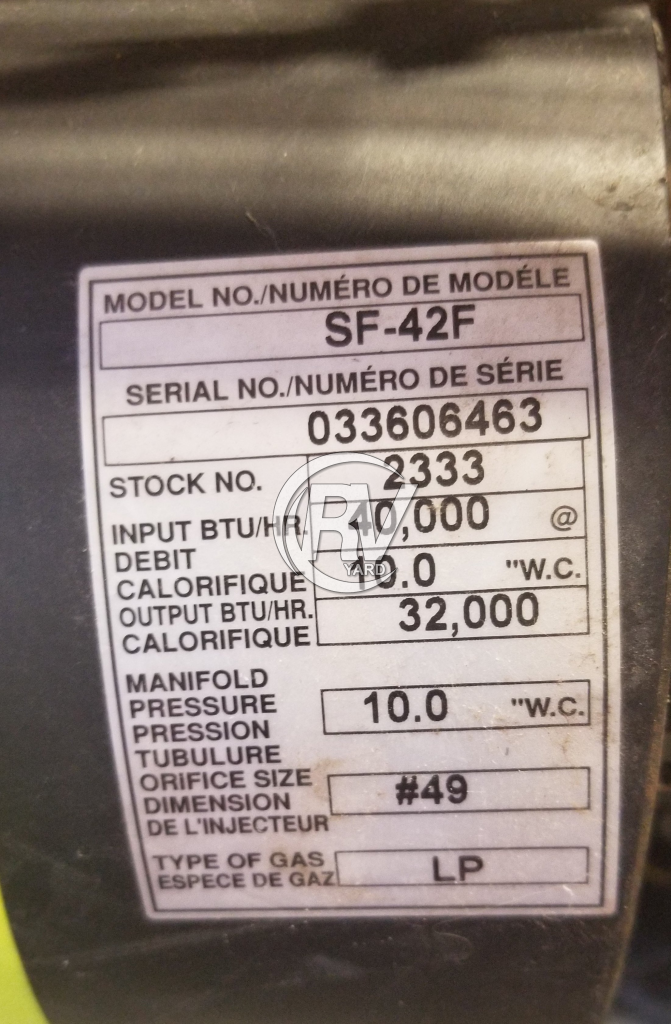 Used Suburban SF-42f 40,000BTU