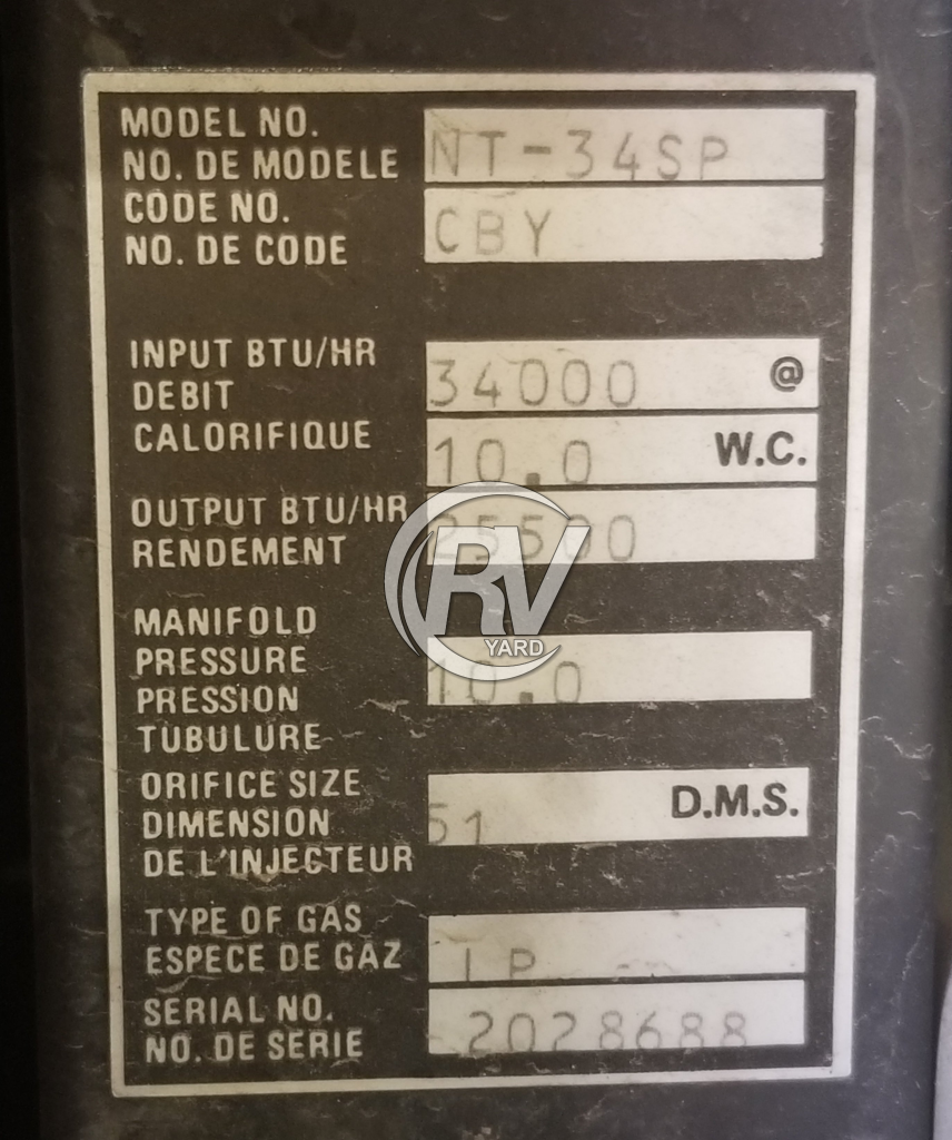 Used Suburban Furnace NT-34SP