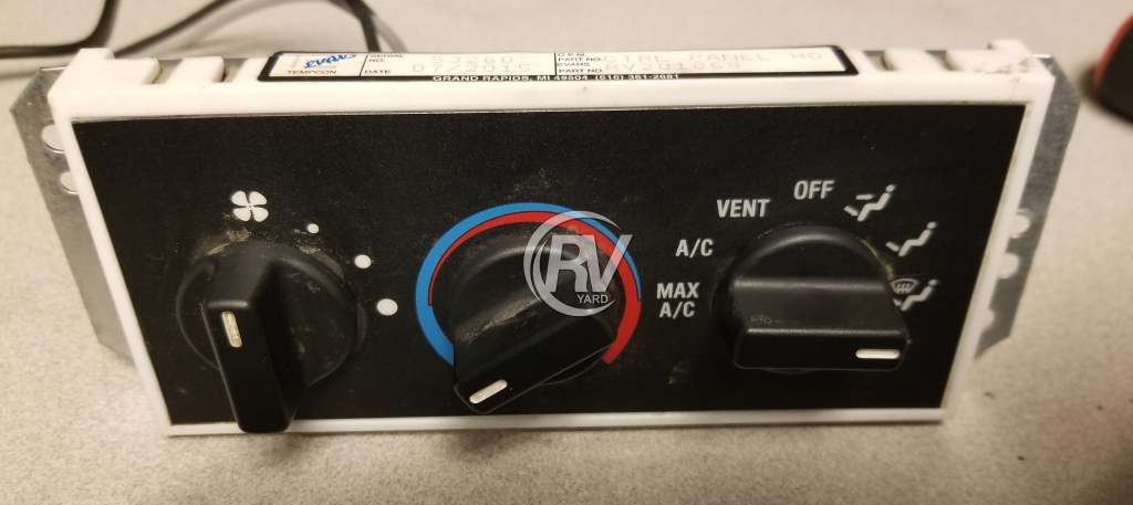 Evans Climate Control Panel #RV201068 ELECTRICAL