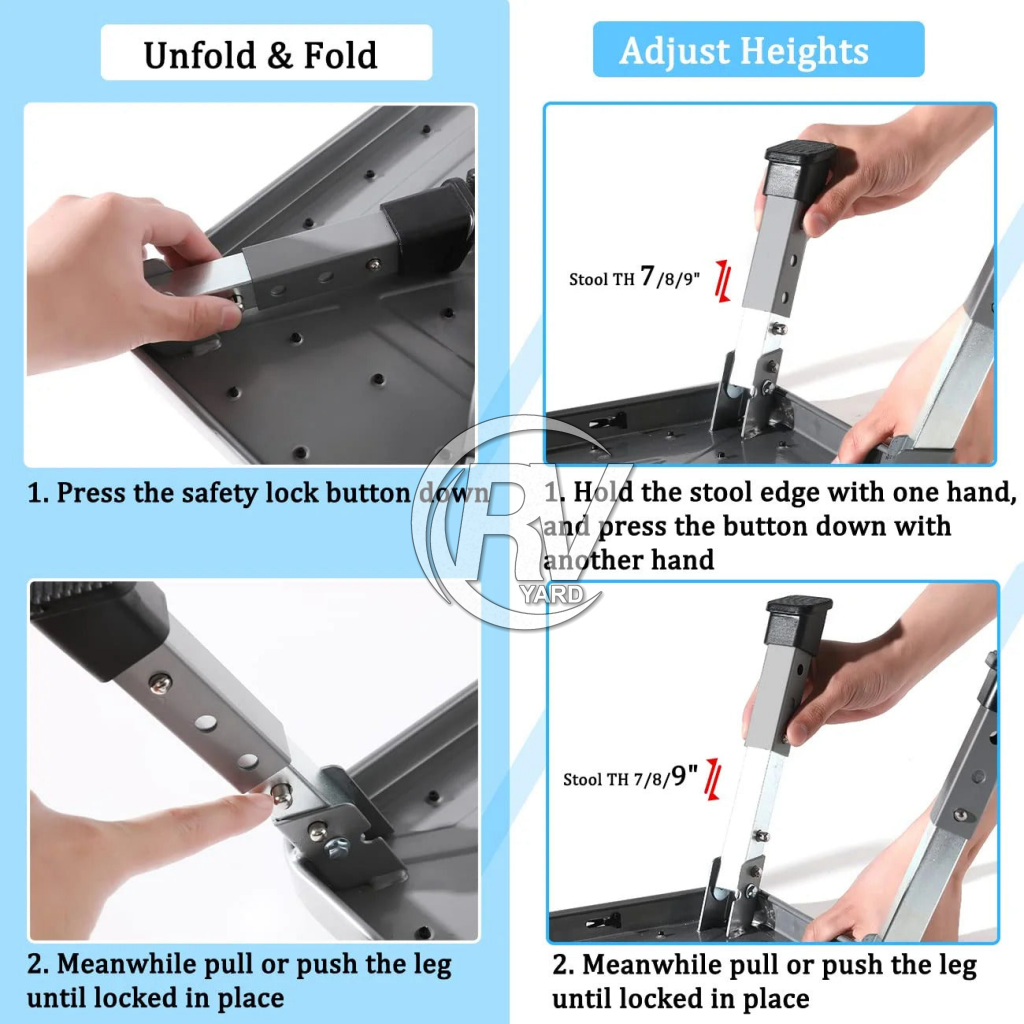New Adjustive Folding Step Stool