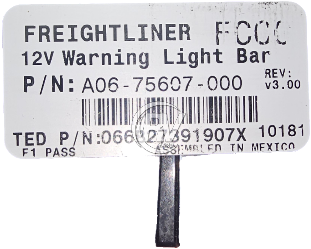 Used Freightliner 12V Warning Light Bar A06-75607-000