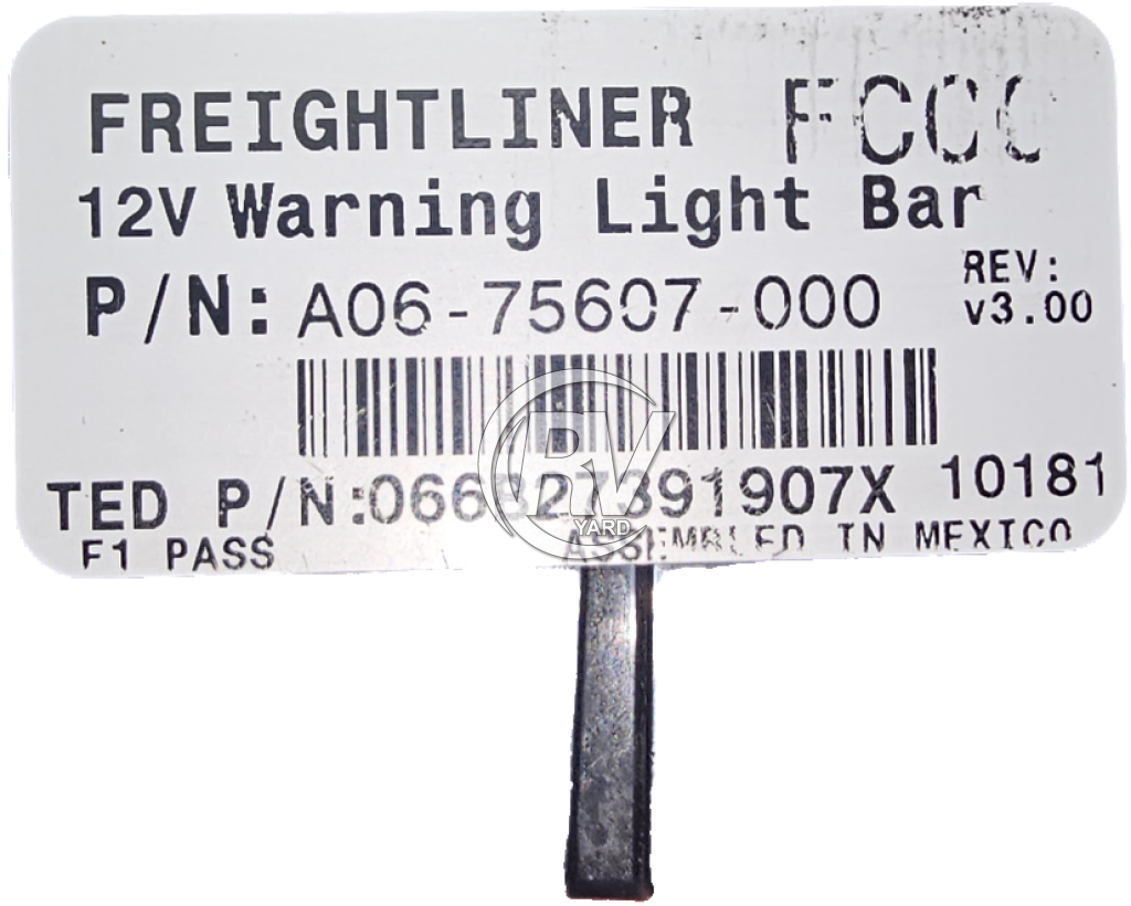 Used Freightliner 12V Warning Light Bar A06-75607-000