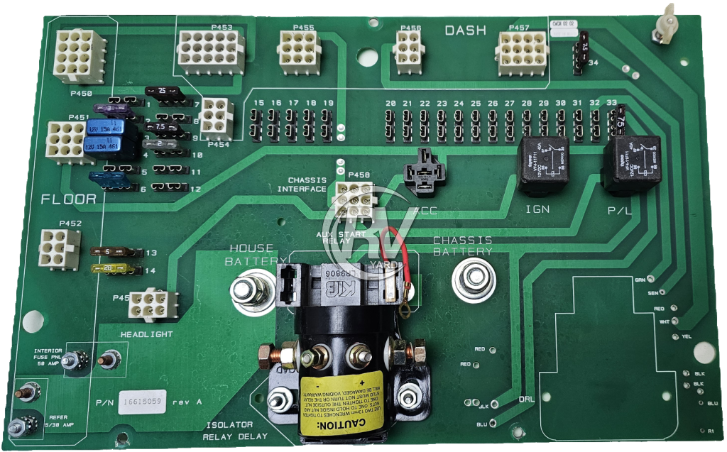 Used Monaco Battery Control Board 16615059