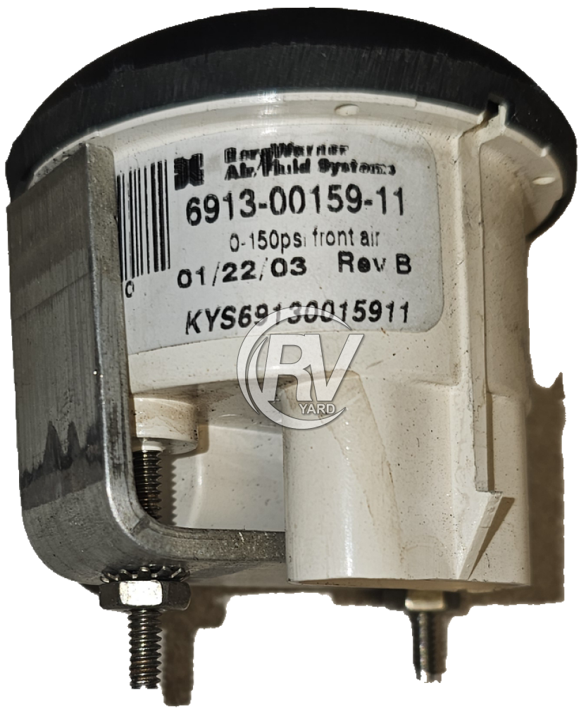 Used Freight Front Air Gauge 6913-00159-11 / W22-00008-001