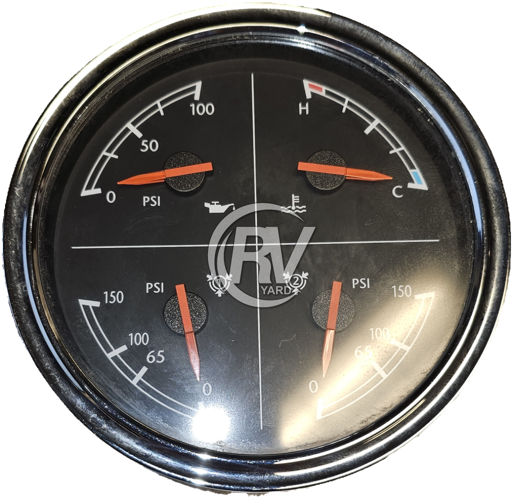 Used 4in1 Oil/Temp/Front/Rear Gauge W22-00013-038