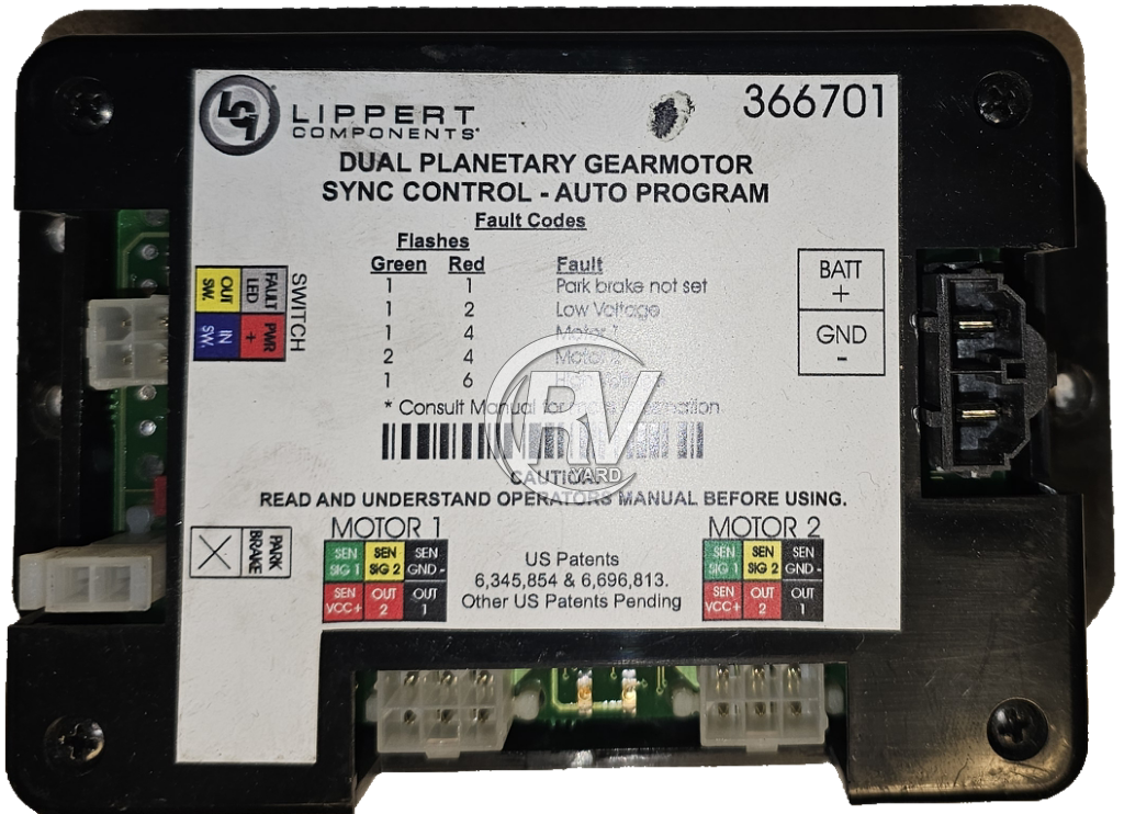 Used Lippert Dual Planetary Gearmotor Sync Control 366701