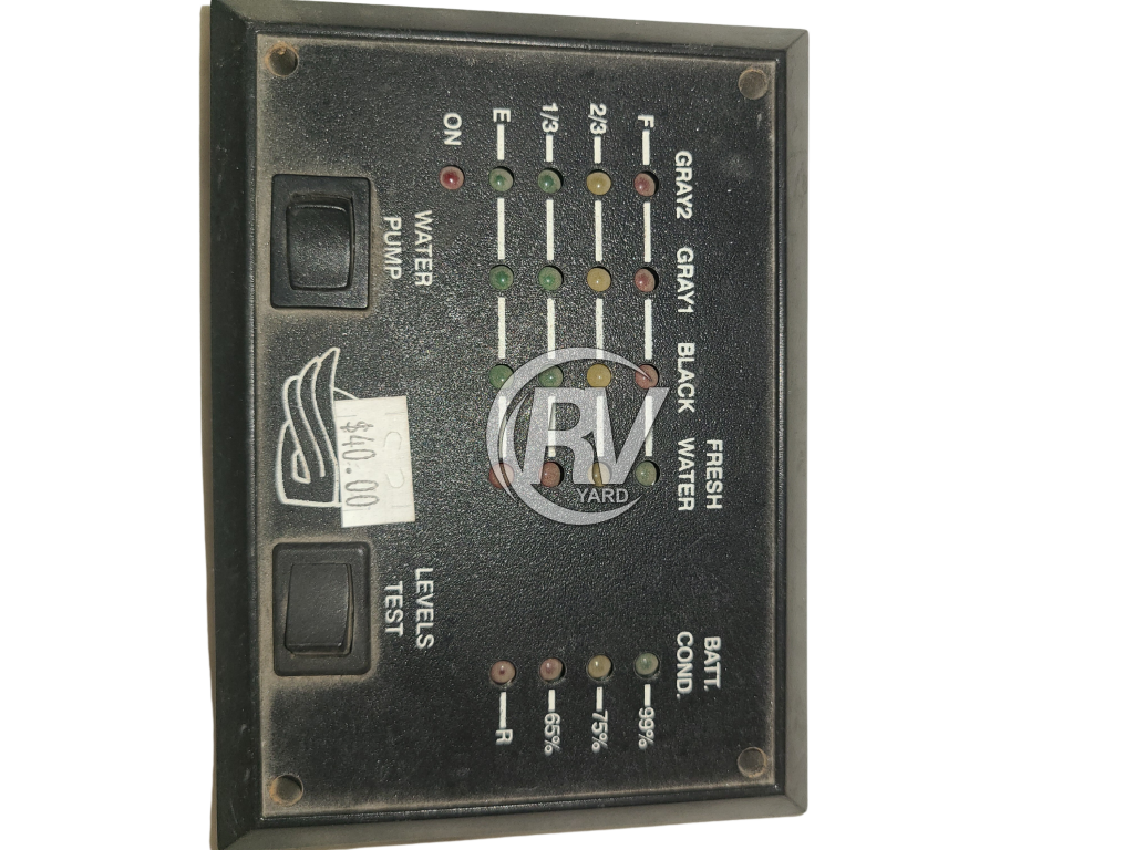 Black Systems Monitor Without Water Heater Switch #9205 Electrical