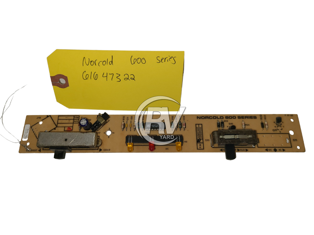Norcold Eyebrow Board Part #61647322 for 600 series ELECTRICAL