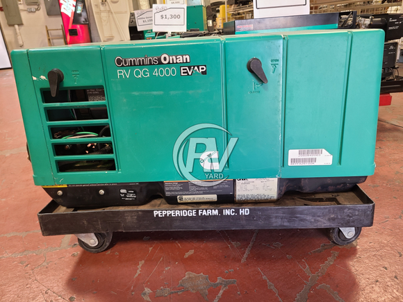 Cummins Onan Qg Gasoline Powered 4000-Watt Rv Generator 125 Hrs Generators