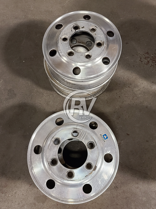 Used Alcoa 19.5 6 Lug Budd Wheel John Deere/Oshkosh/Ford/Dodge Set (Very Rare) Rims