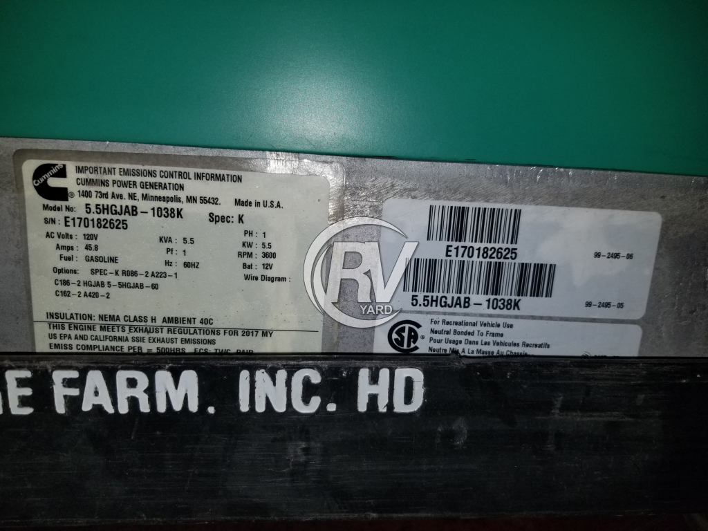 Used Onan QG 5500 Generator