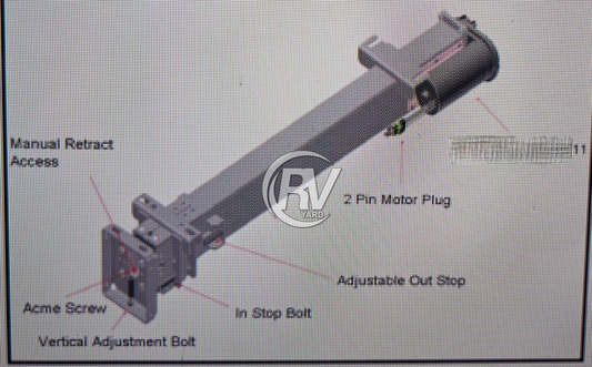 Kwikee Slide Out Rail 9010000160