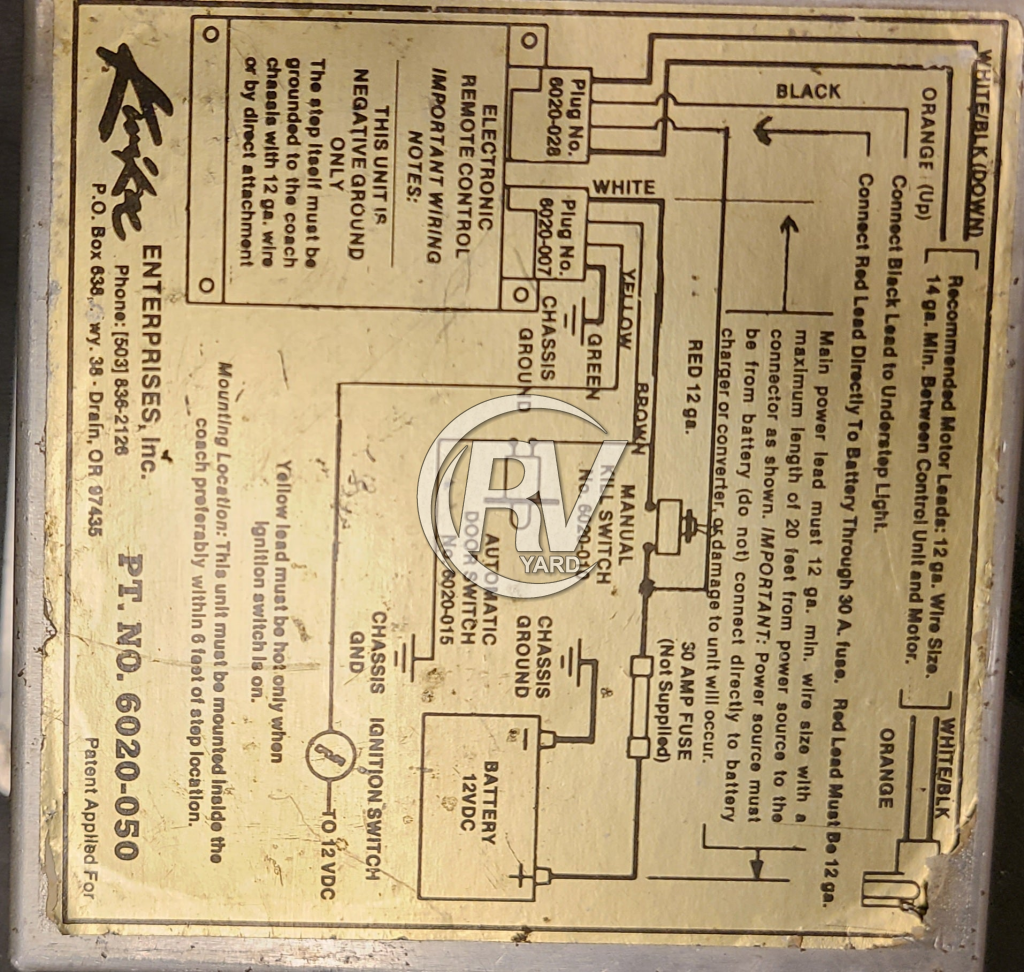Used Kwikee Control Box 6020-050