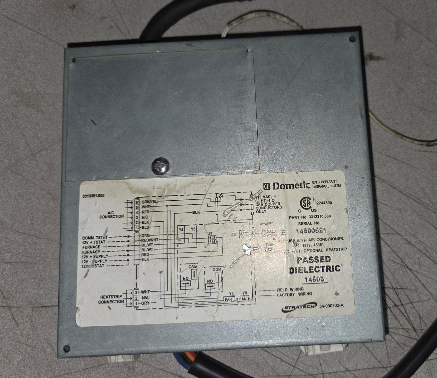 Used Dometic Duo-Therm Control Kit 3313270.000