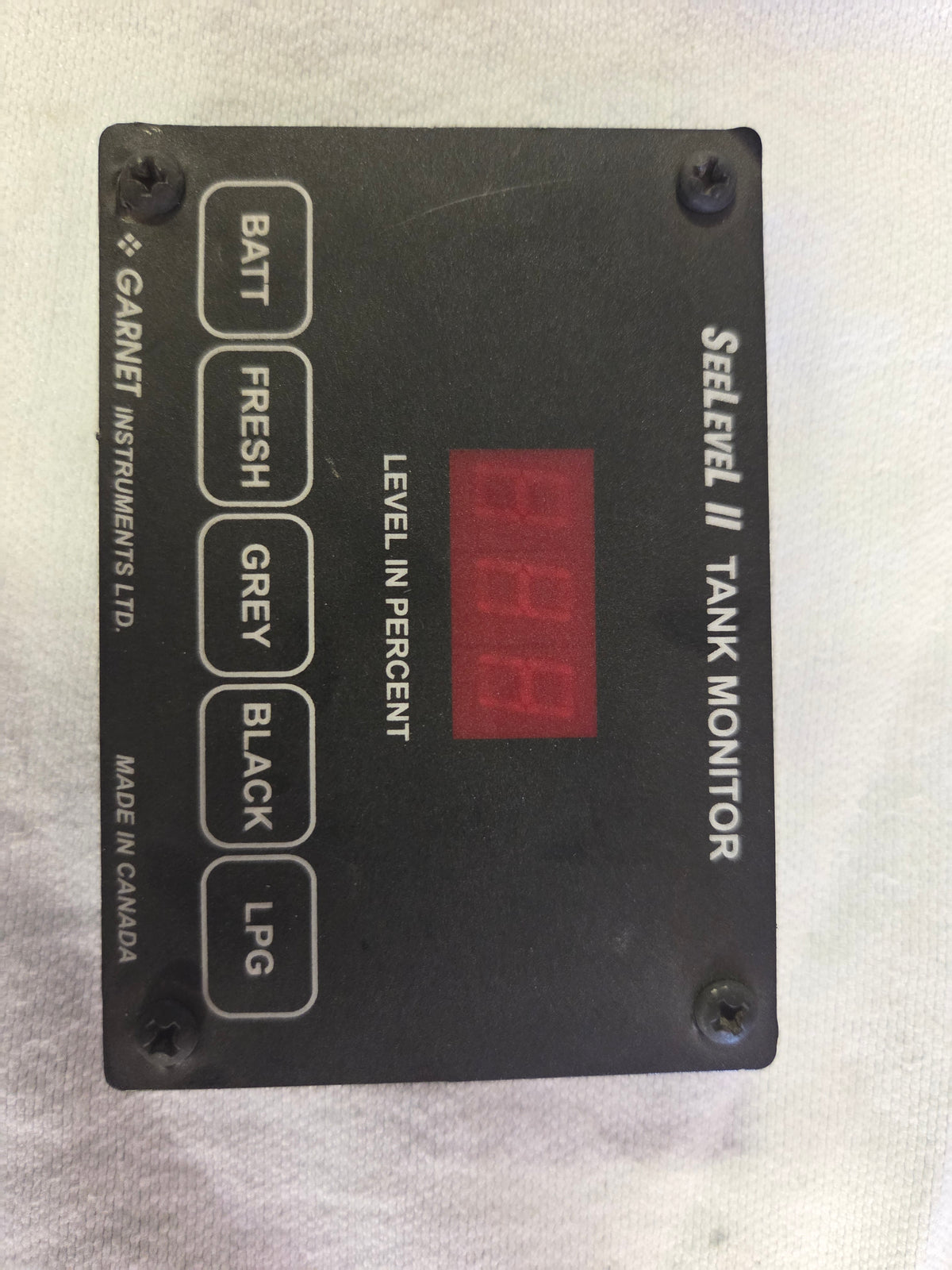 Used See Level II Rv Tank Monitor Panel Garnet 709-4LP