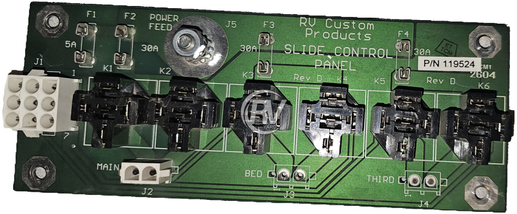 Used Rv Slide Control Panel P/N 119524