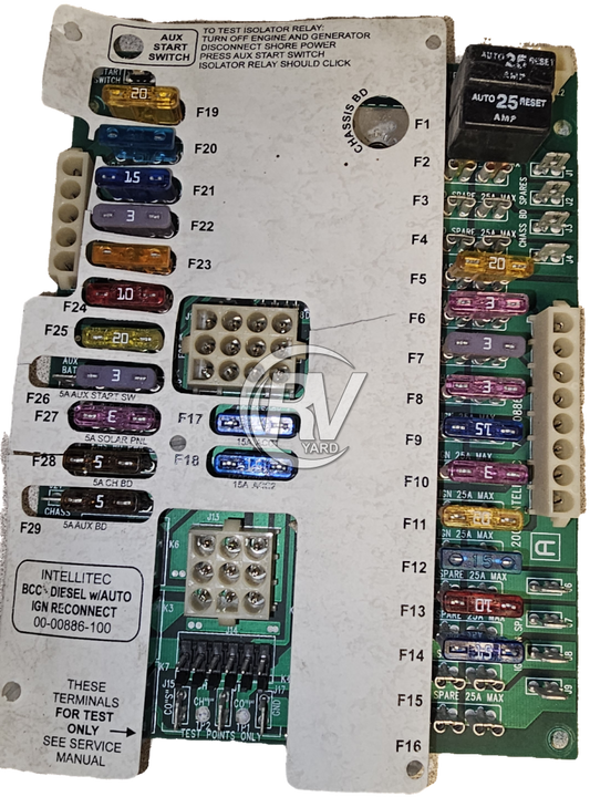 Used Intellitec Battery Control Board P/N 00-00886-100