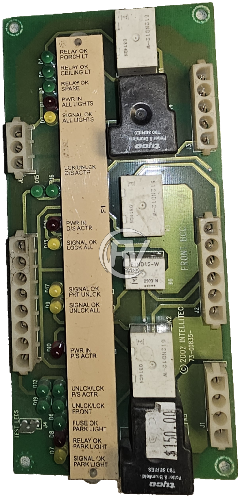 Used Intellitec Front BCC Board 73-00835-