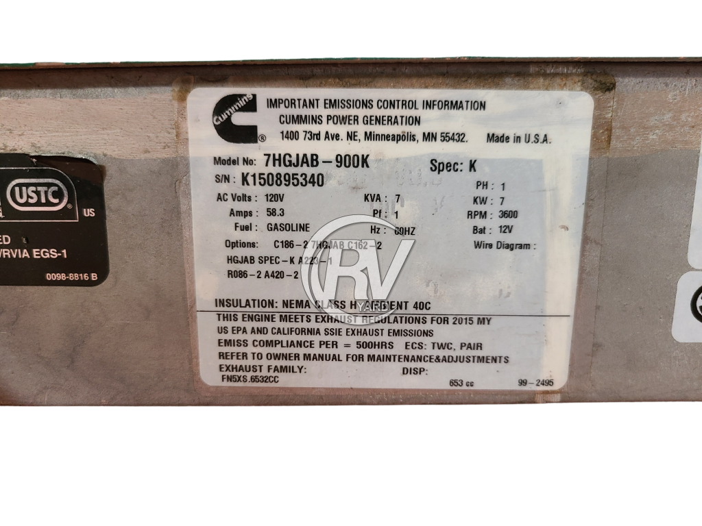 7000W Cummins Onan Rv Quiet Gas Generator Generators