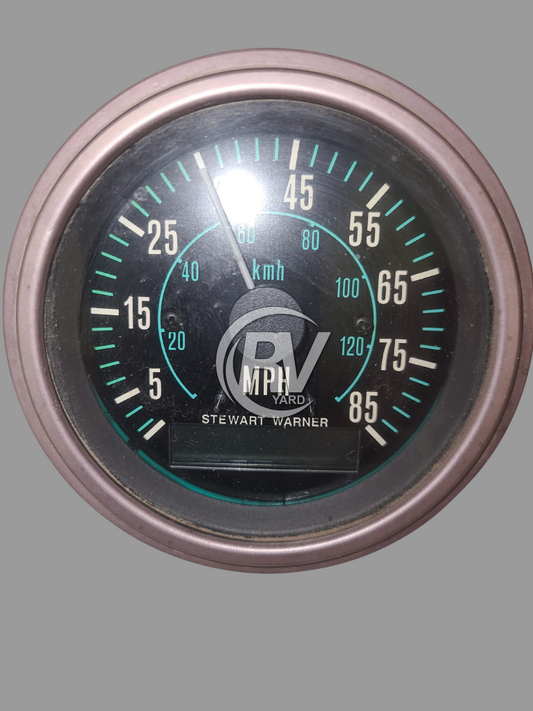 Stewart Warner Speedometer #Na (Black And Green) Rv Gauge